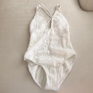 Polo white one piece swimsuit